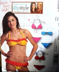 5861 MCCALLS  DESIGN 2 PC BIKINI STRAP/ RUFFLE OR NOT PATTERN 4-12 12-18